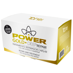 Anti-frizz GOLD POWER DEEP REPAIR for coloured and dark hair (6x10 ml)