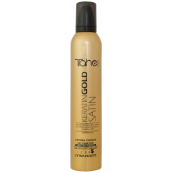 FIXING MOUSSE SATIN KERATIN GOLD for dry or damaged hair (300 ml) fix.5
