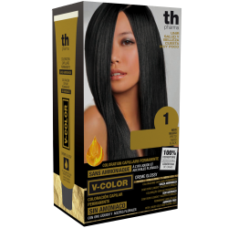 Hair dye V-color no. 1 (black)- home kit+shampoo and mask free of charge