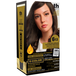 Hair dye V-color no. 6.13 (dark ash golden blond)- home kit+shampoo and mask free of charge