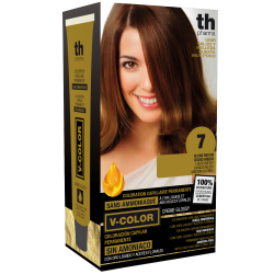 Hair dye V-color no.7 (medium blond)- home kit+shampoo and mask free of charge