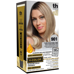 Hair dye V-color no.901 (super platinum ash)- home kit+shampoo and mask free of charge