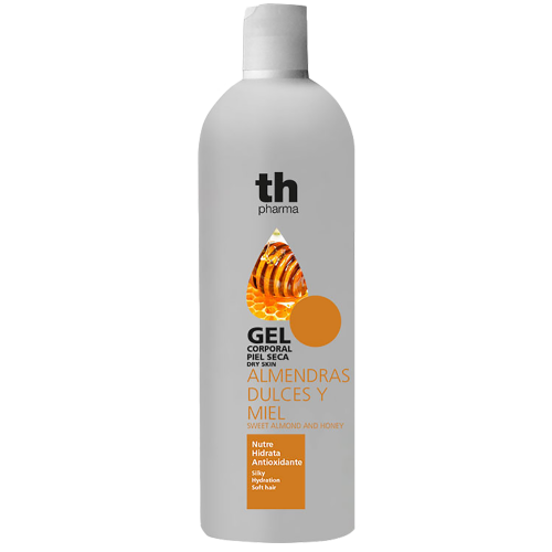 Shower gel with almond and honey extract for dry skin (750 ml) TH Pharma