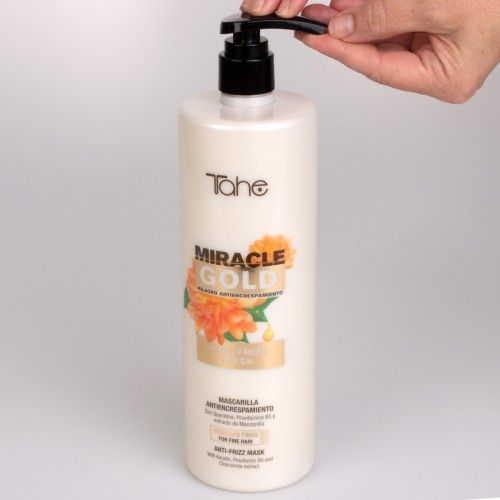 Anti-frizz mask for fine hair Miracle Gold (1000 ml) Tahe