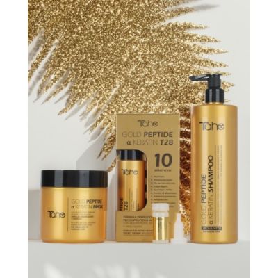 GOLD PEPTIDE MASK with multipeptide for weak and damaged hair (400 ml) TAHE
