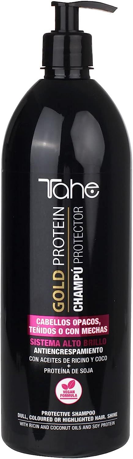 Protective shampoo coloured hair Gold Protein With ricin and coconut oils and soy protein (1000 ml) TAHE